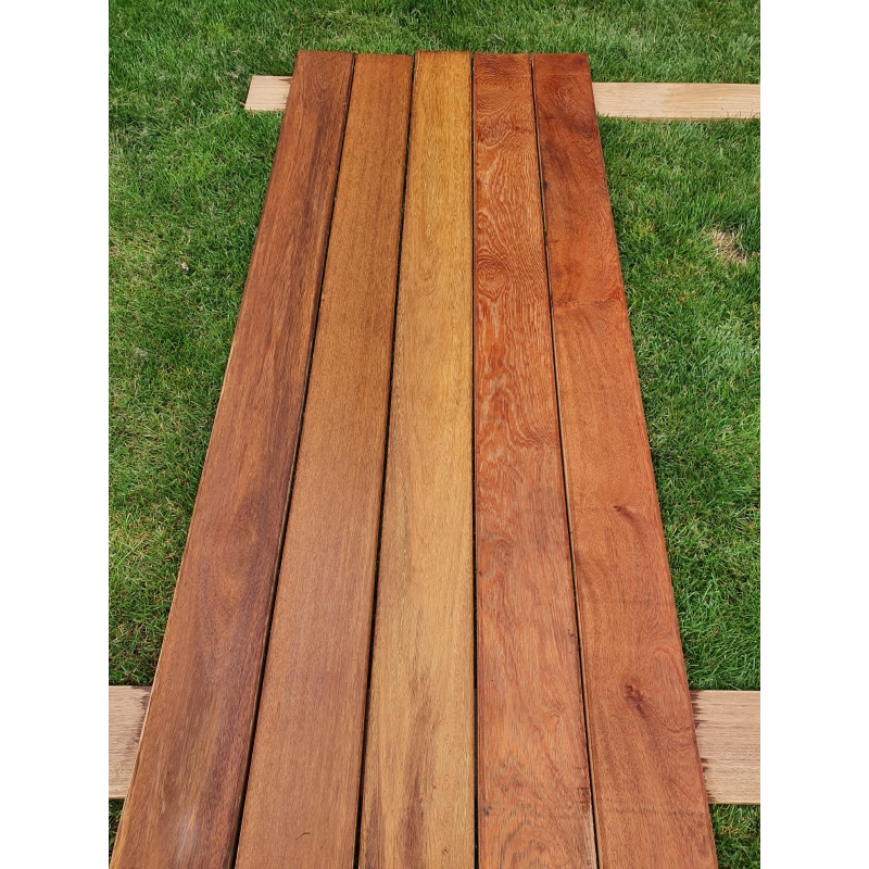 SUCUPIRA egzotyczna deska tarasowa 21x145x1850mm WYPRZEDAŻ